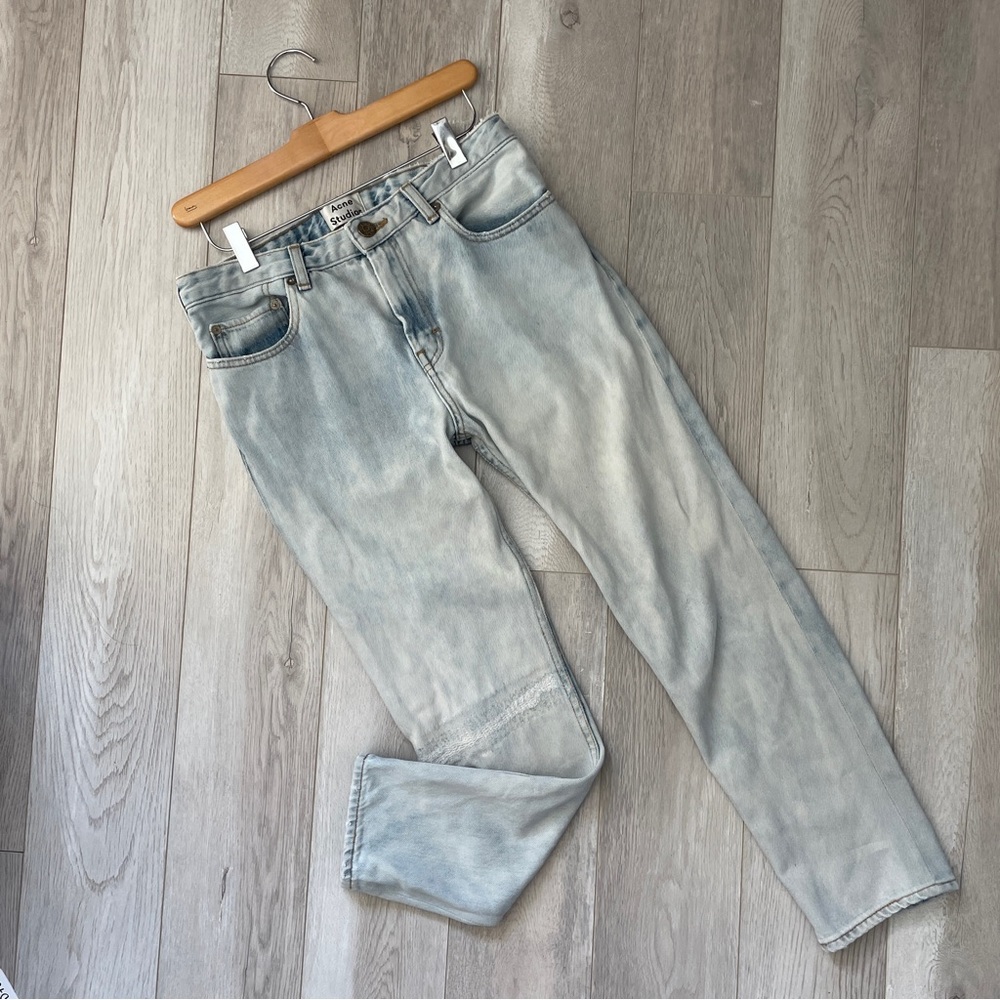 Acne Studios Jeans pop vintage bleach womens Blue (xsmall) streetwear designer